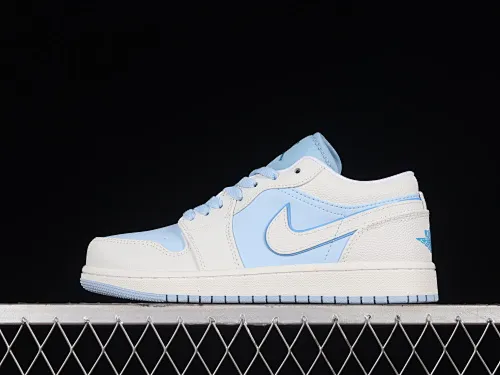 All categories Air Jordan Jordan series basketball shoes Air Jordan 1 Low Z version Air Jordan 1 Low AJ1 Joe 1 ice blue low-top cultural and leisure sports sneakers DV1299-104